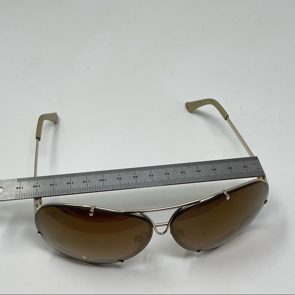 Bebe Sunglasses Aviator BB 7032  Womens Eyewear Fashion Oversized Gold Brown - Picture 12 of 14